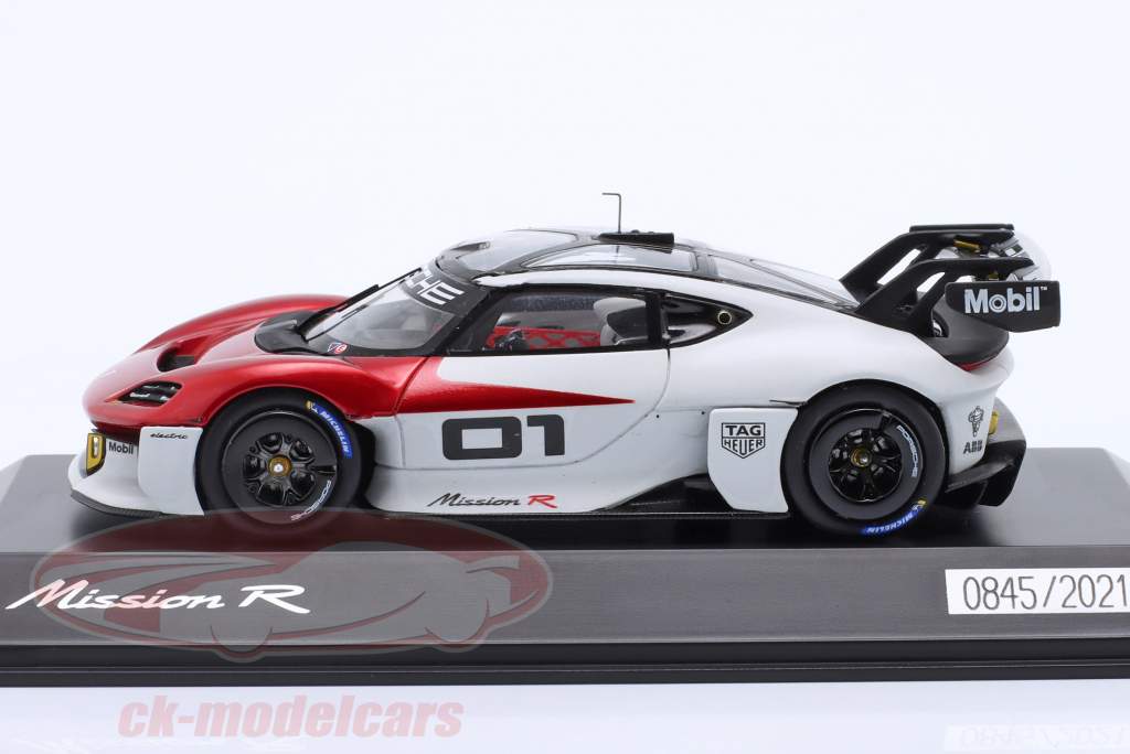 Porsche Mission R #01 rojo / blanco 1:43 Spark