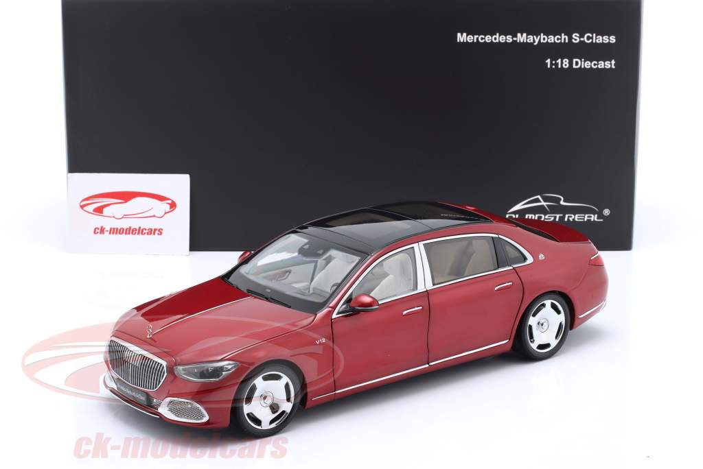 Mercedes-Benz Maybach S-Class (Z223) 2021 Patagonia red 1:18 Almost Real