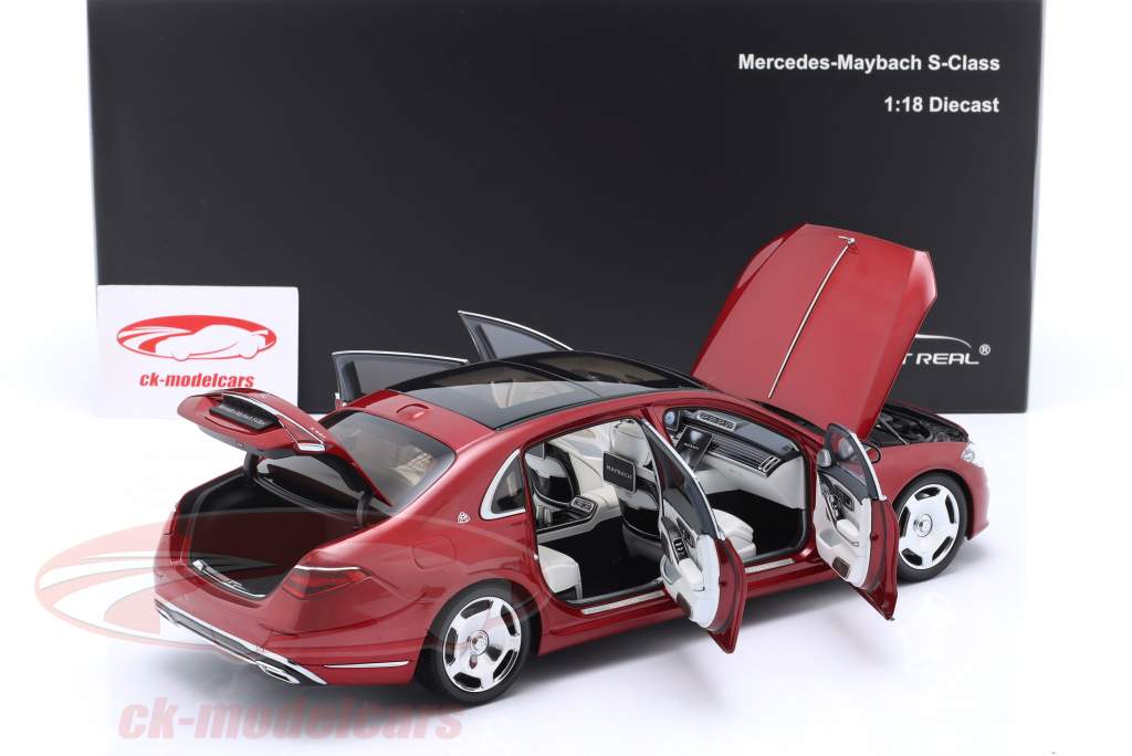 Mercedes-Benz Maybach Clase S (Z223) 2021 rojo patagonia 1:18 Almost Real