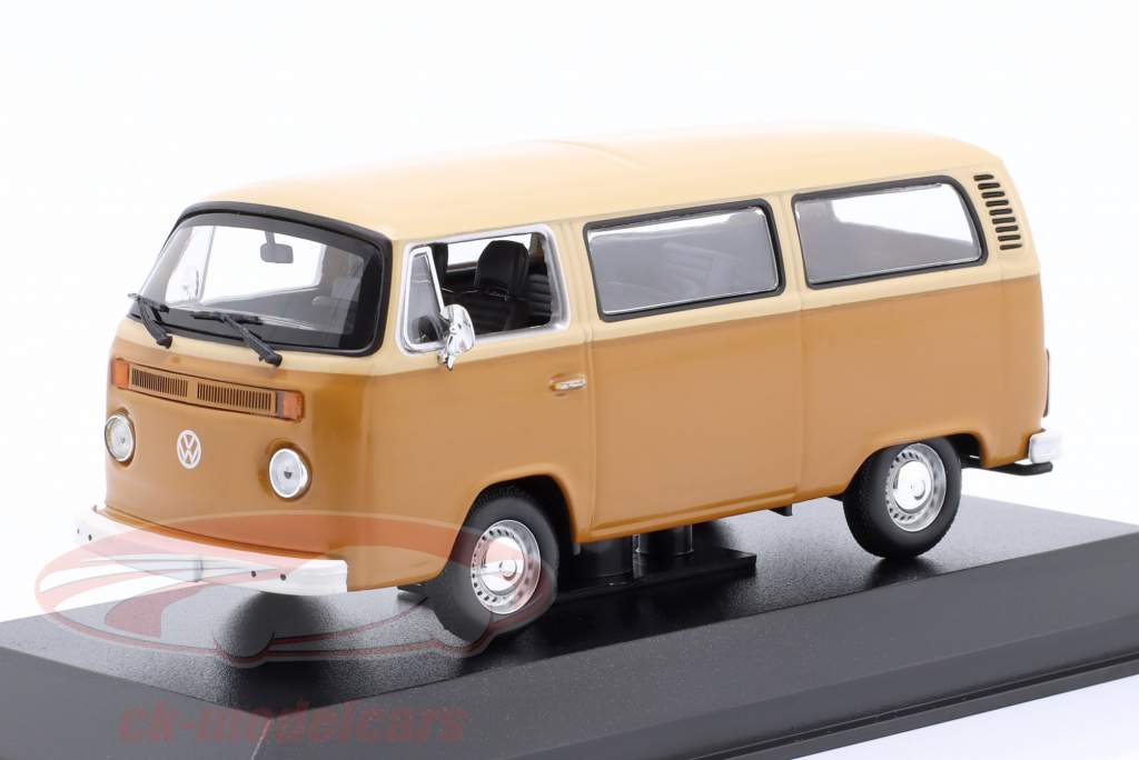 Volkswagen VW T2 Bus Baujahr 1972 beige / braun 1:43 Minichamps