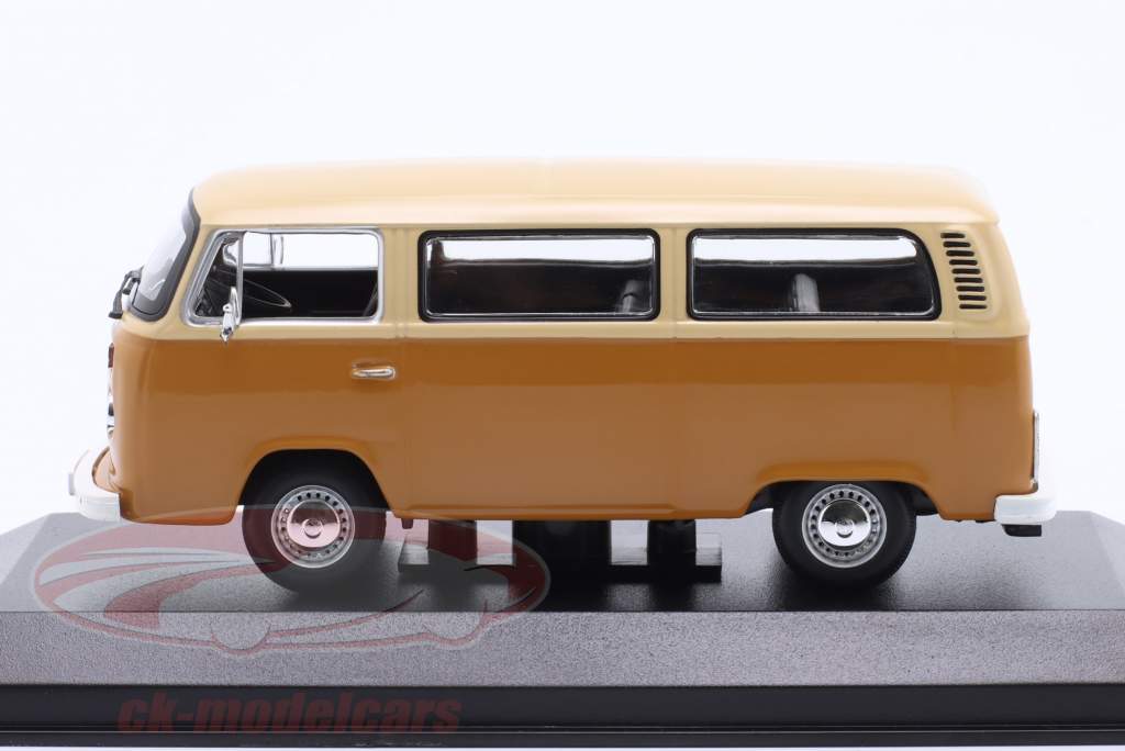 Volkswagen VW T2 Bus Baujahr 1972 beige / braun 1:43 Minichamps