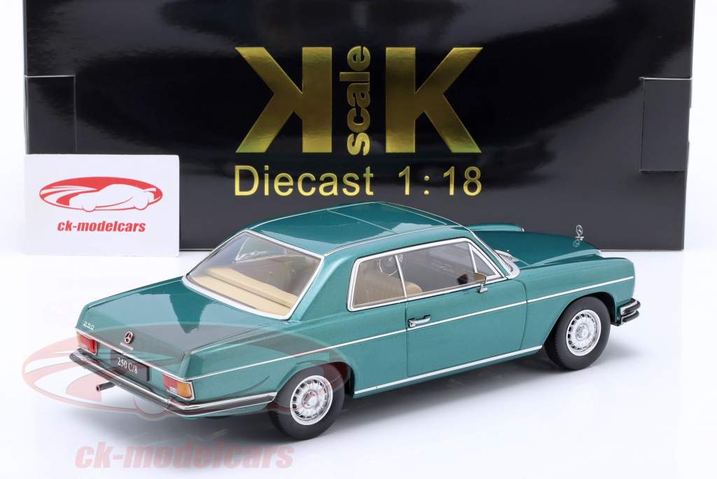 Mercedes-Benz 280C/8 (W114) Coupe Bouwjaar 1969 groente metalen 1:18 KK-Scale