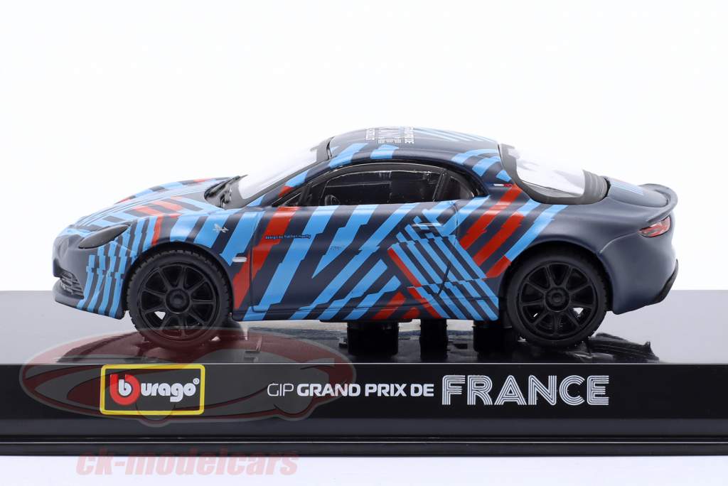 Renault Alpine A110 GP de France 2022 multicolorido 1:43 Bburago