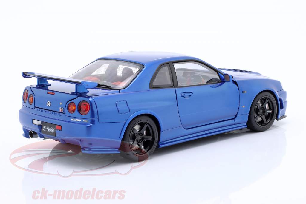 Nissan Skyline GT-R (R34) Nismo Z-Tune 2005 bayside blau 1:18 AUTOart