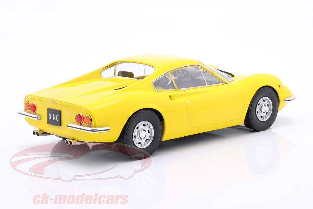Ferrari Dino 246 GT year 1969 yellow 1:18 Model Car Group