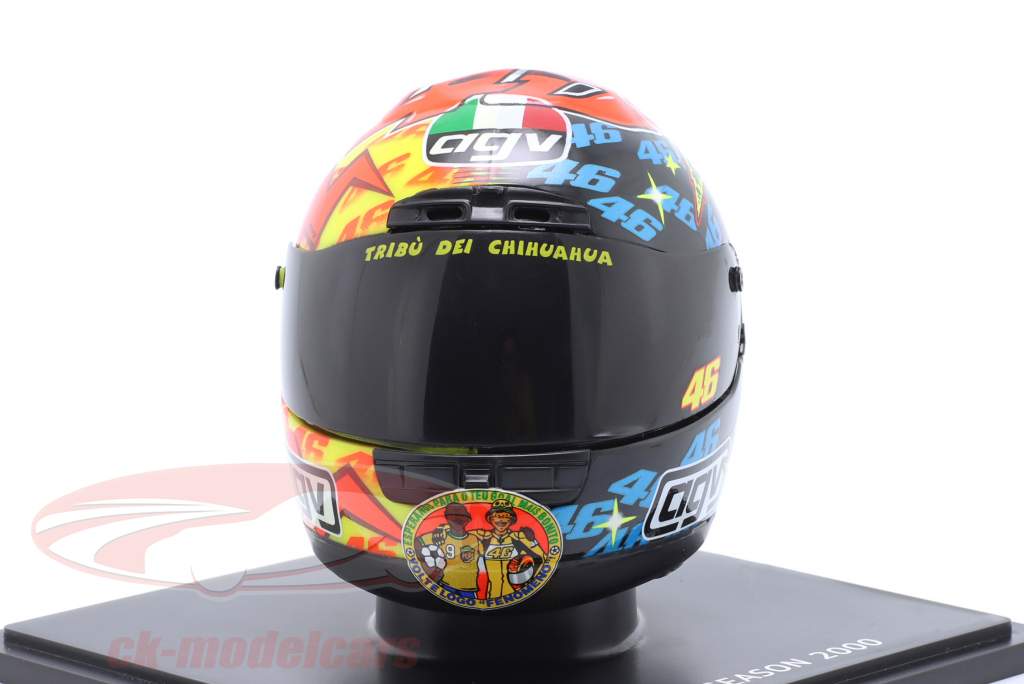 Valentino Rossi #46 2-й 500ccm MotoGP 2000 шлем 1:5 Spark Editions