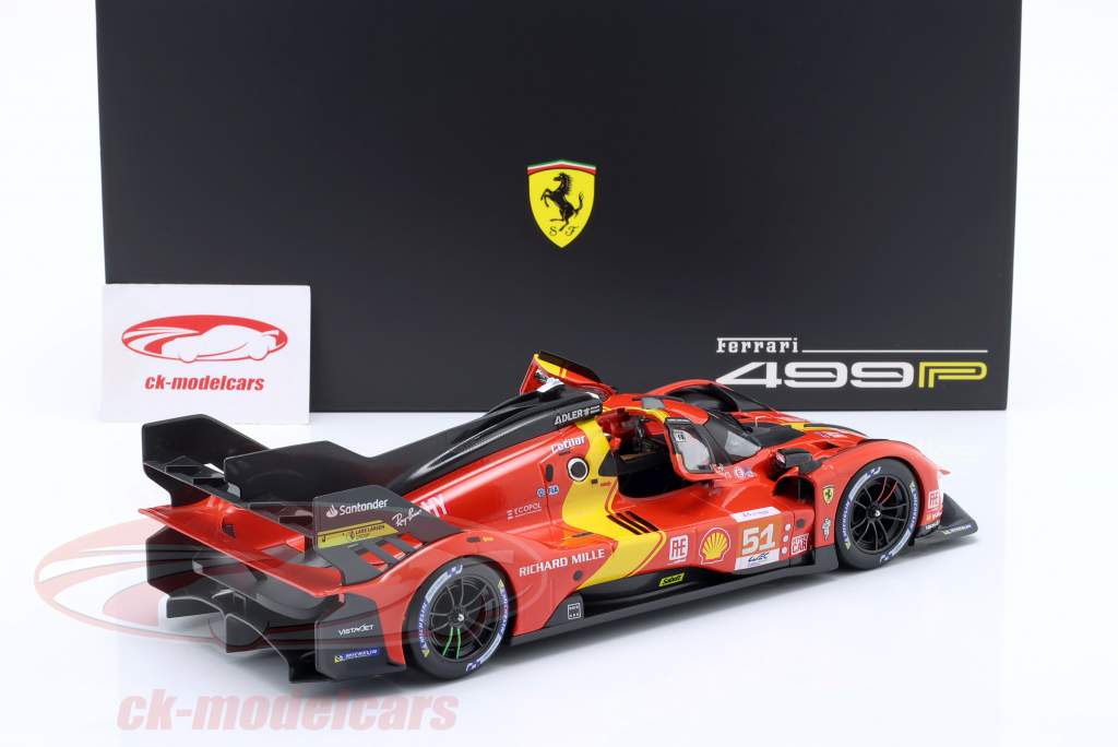 Ferrari 499P #51 Winner 24h LeMans 2023 Pier Guidi, Calado, Giovinazzi 1:18 Bburago
