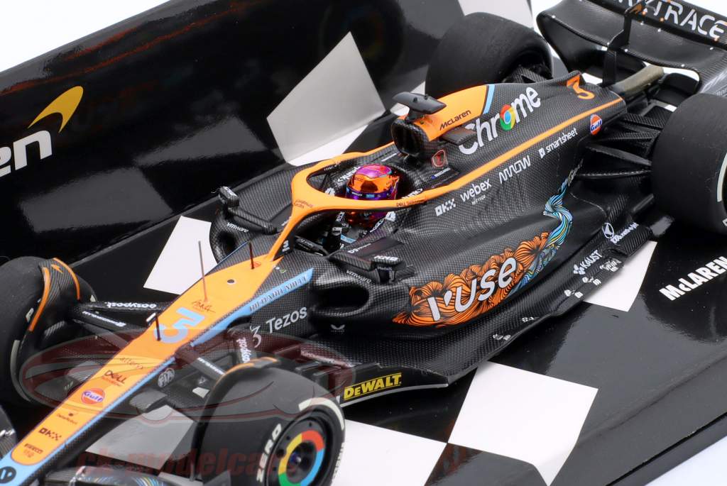 Daniel Ricciardo McLaren MCL36 #3 Abu Abu Dhabi GP Formula 1 2022 1:43 Minichamps