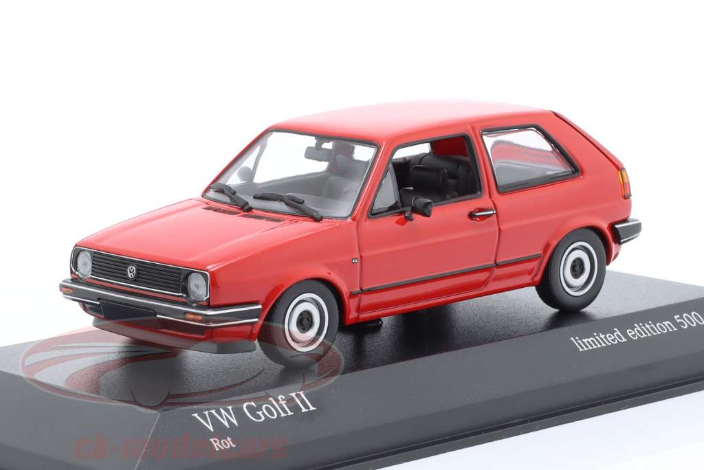 Volkswagen VW Golf II Año de construcción 1985 rojo 1:43 Minichamps