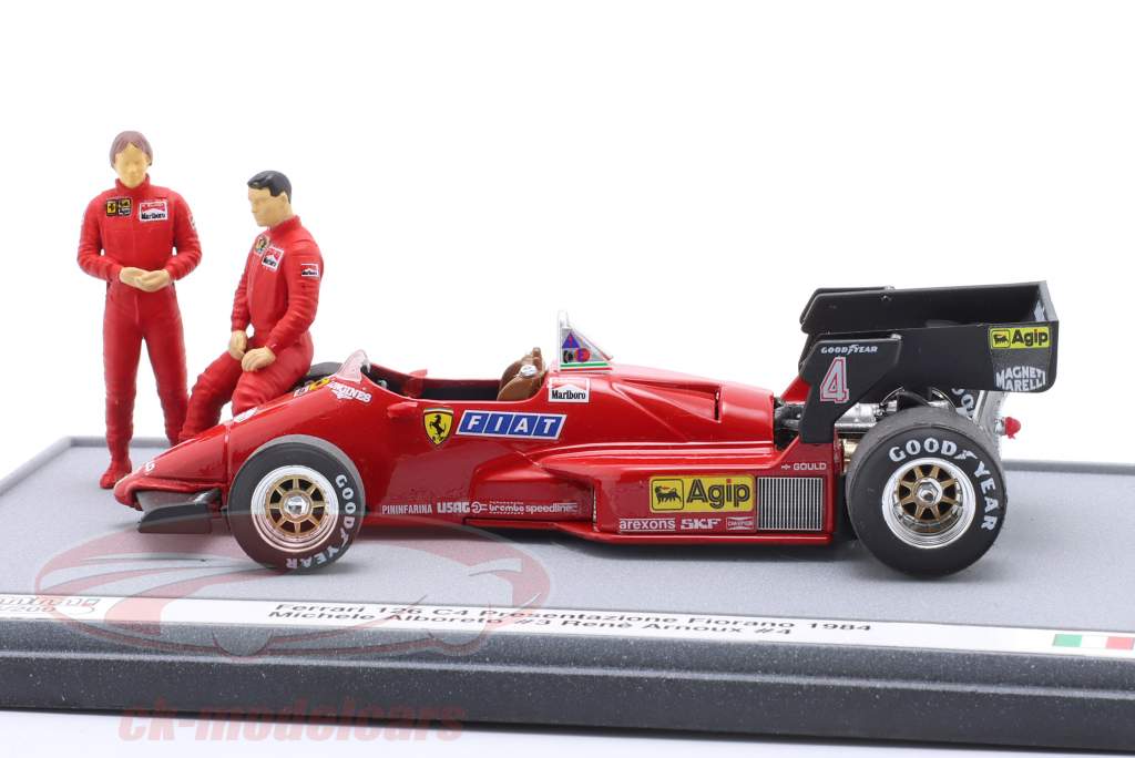 Ferrari 126 C4 Presentation Car Fiorano formula 1 1984 Alboreto, Arnoux 1:43 Brumm