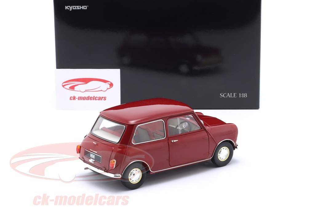 Morris Mini Minor Baujahr 1964 kirschrot 1:18 Kyosho