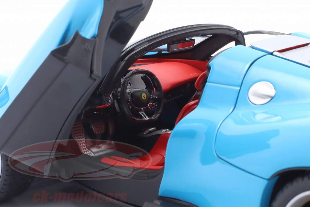 Ferrari Daytona SP3 Anno di costruzione 2022 blu 1:18 Bburago Signature
