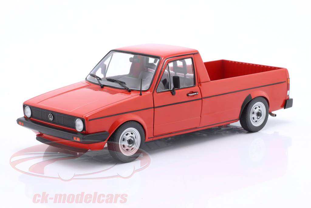 Volkswagen VW Caddy (14D) MK1 Pick-Up Byggeår 1983 rød 1:18 Solido