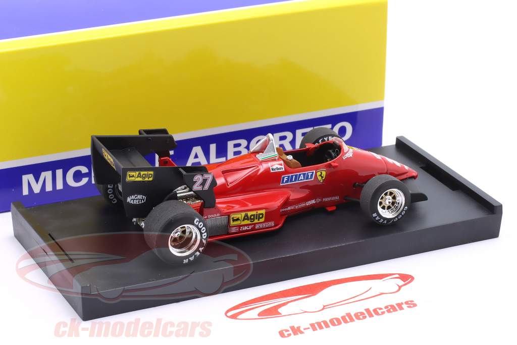 M. Alboreto Ferrari 126 C4 #27 vinder Belgien GP formel 1 1984 1:43 Brumm