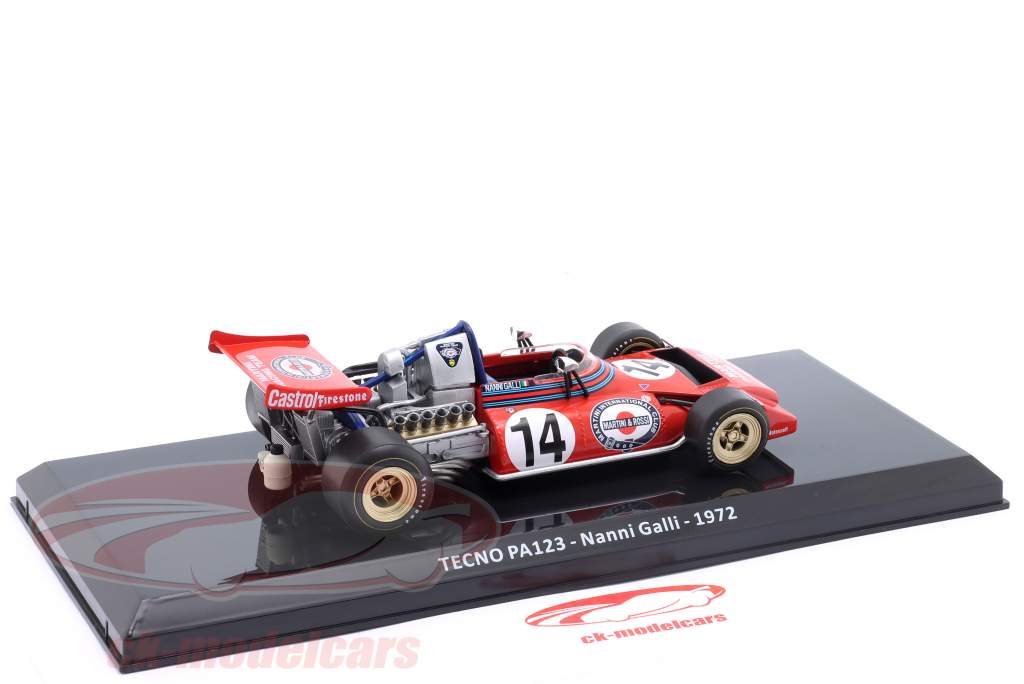 Nanni Galli Tecno PA123 #14 formule 1 1972 1:24 Premium Collectibles