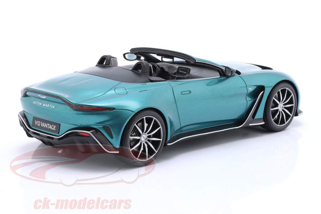 Aston Martin V12 Vantage Roadster turquoise métallique 1:18 GT-Spirit