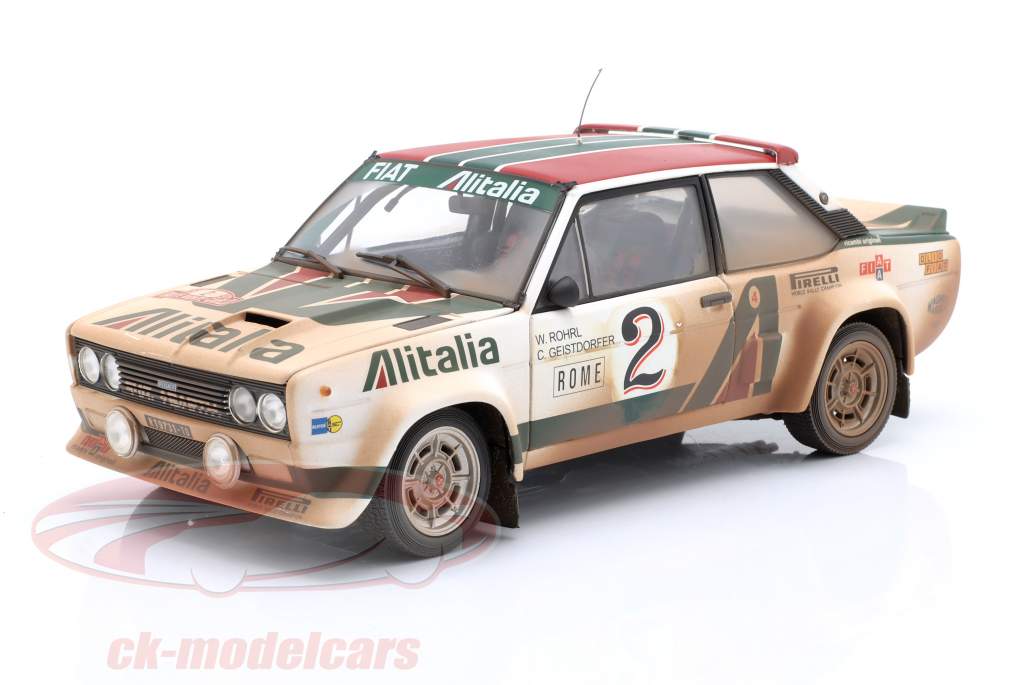 Kyosho 1:18 Fiat 131 Abarth Dirty Version #2 4th Rallye Monte 