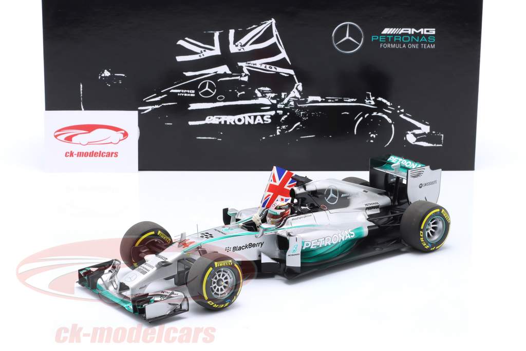 L. Hamilton Mercedes F1 W05 #44 gagnant Abu Dhabi GP formule 1 Champion du monde 2014 1:18 Minichamps