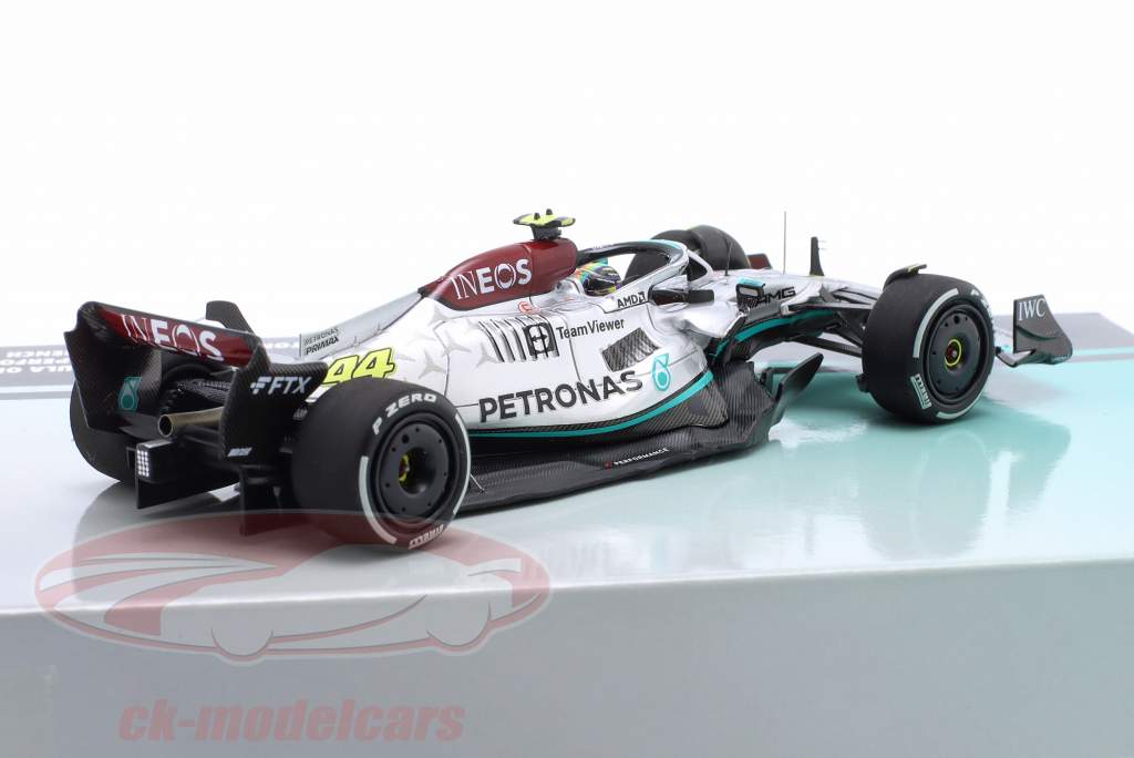 L. Hamilton Mercedes-AMG F1 W13 #44 2ème Français GP formule 1 2022 1:43 Minichamps