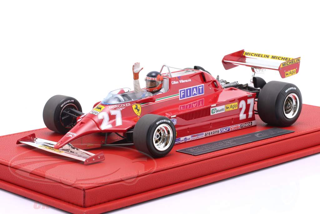 G. Villeneuve Ferrari 126CK #27 gagnant Monaco GP formule 1 1981 1:18 GP Replicas
