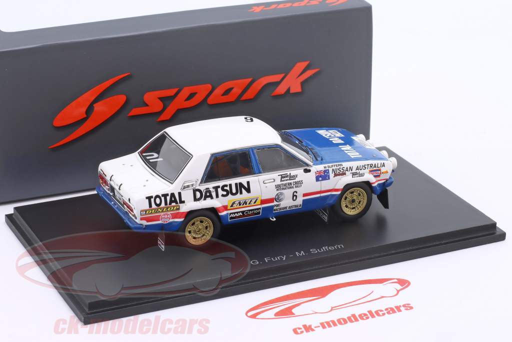 Datsun Stanza #6 gagnant Southern Cross Rallye 1978 Fury, Suffern 1:43 Spark