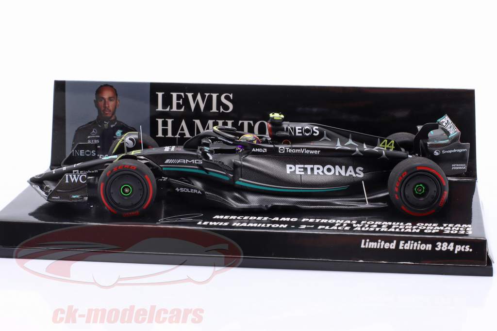 L. Hamilton Mercedes-AMG F1 W14 #44 2º australiano GP Fórmula 1 2023 1:43 Minichamps