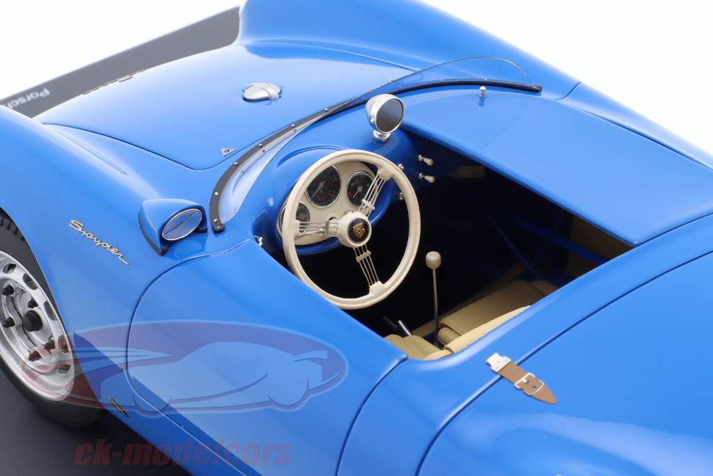 Porsche 550A Spyder Année de construction 1955 bleu 1:12 Schuco