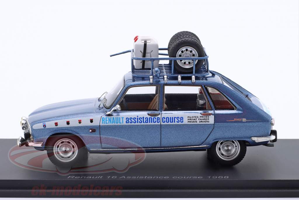 Renault 16 Rallye Assistance 1969 blu 1:43 Spark