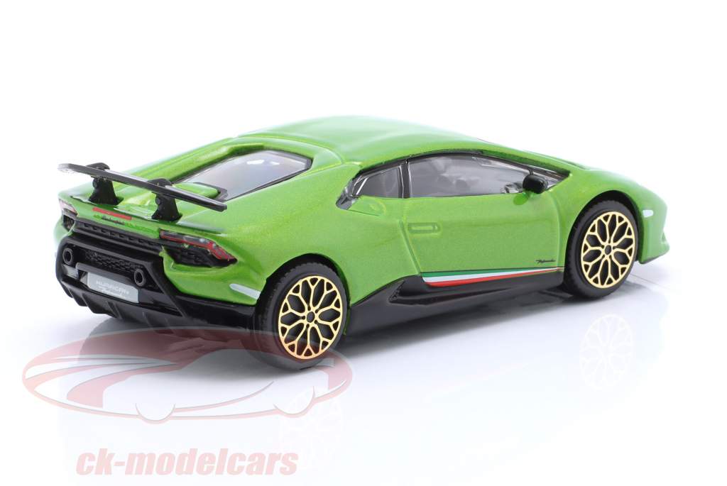 Lamborghini Huracan Performante Année de construction 2017 vert métallique 1:43 Bburago