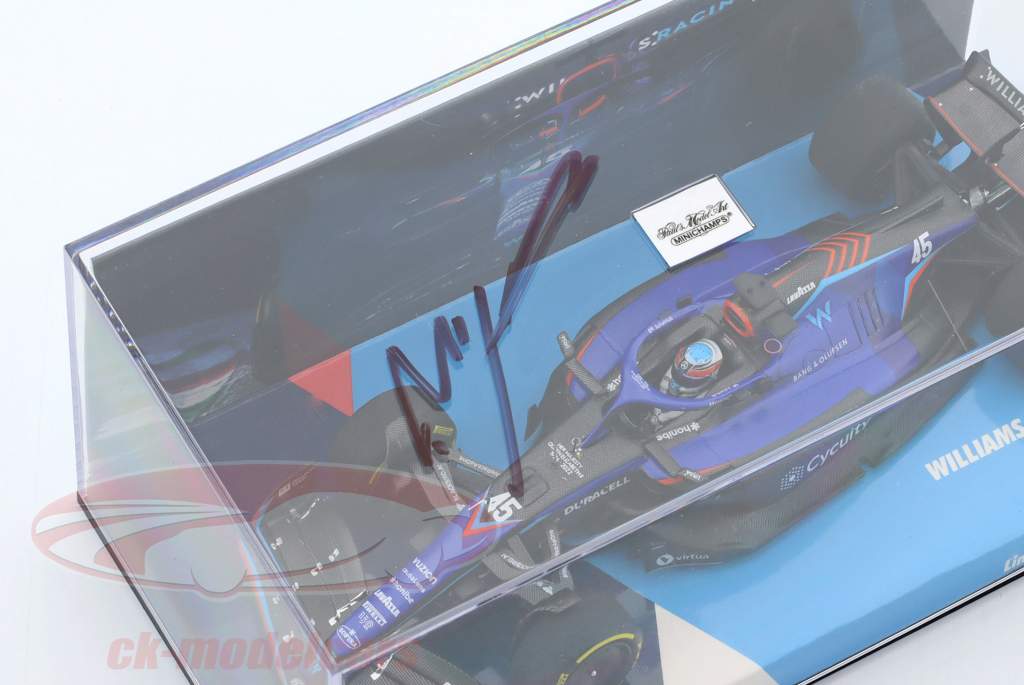 N. de Vries Williams FW44 #45 イタリアの GP 式 1 2022 Signature Edition 1:43 Minichamps