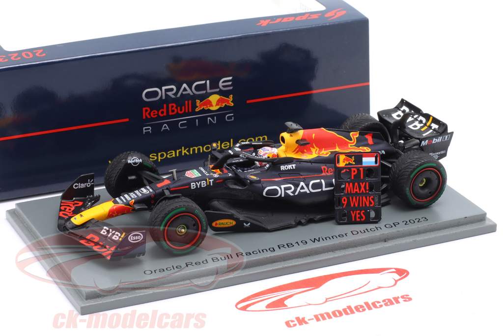 M. Verstappen Red Bull RB19 #1 vincitore Olandese GP formula 1 Campione del mondo 2023 1:43 Spark