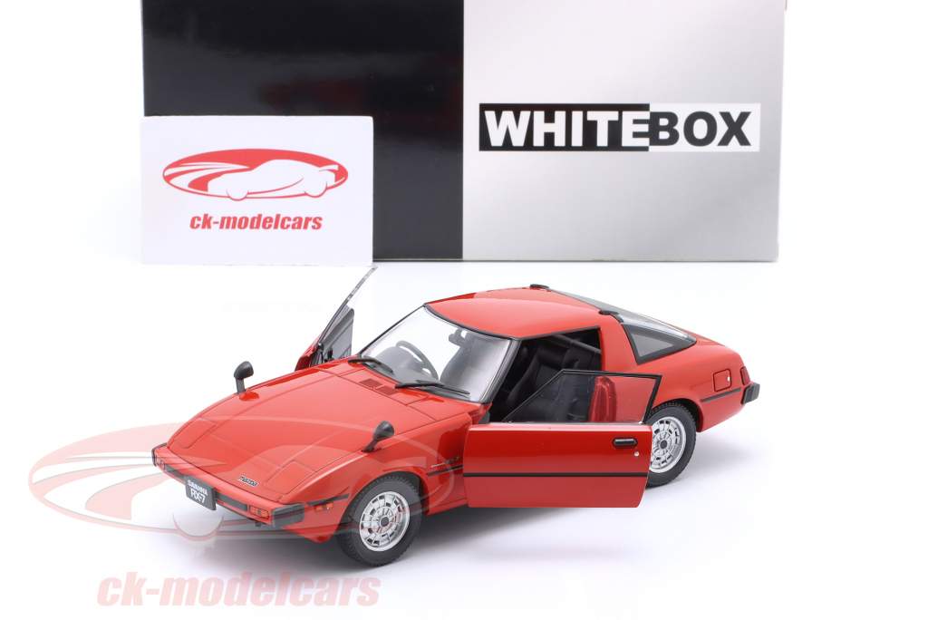 Mazda RX-7 RHD Byggeår 1980 rød 1:24 WhiteBox