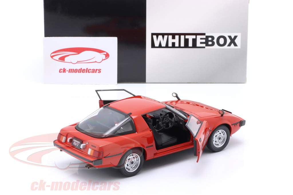 Mazda RX-7 RHD 建設年 1980 赤 1:24 WhiteBox