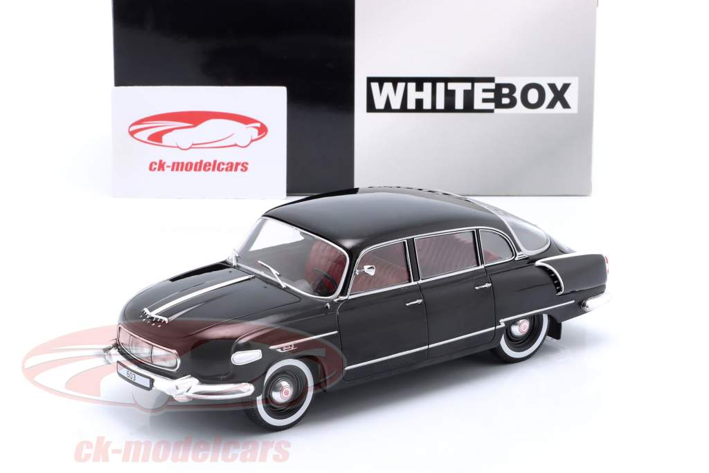 Tatra 603 Byggeår 1956 sort 1:24 WhiteBox
