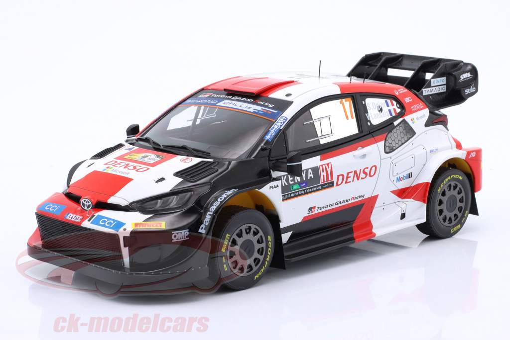 Toyota GR Yaris Rally1 Hybrid #17 vinder Safari Rallye 2023 Ogier, Landais 1:18 Ixo