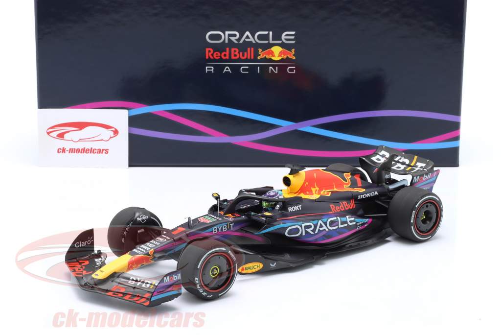 	M. Verstappen Red Bull RB19 #1 Sieger Miami GP Formel 1 Weltmeister 2023 1:18 Minichamps