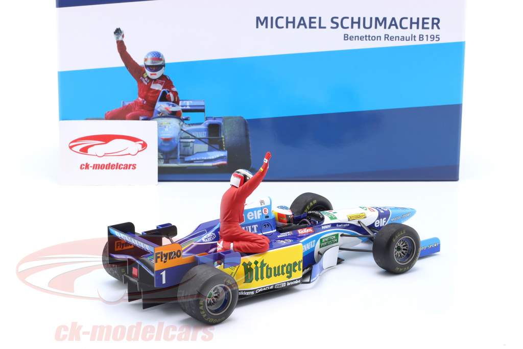 M. Schumacher Benetton B195 #1 5 canadisk GP formel 1 Verdensmester 1995 1:18 Minichamps