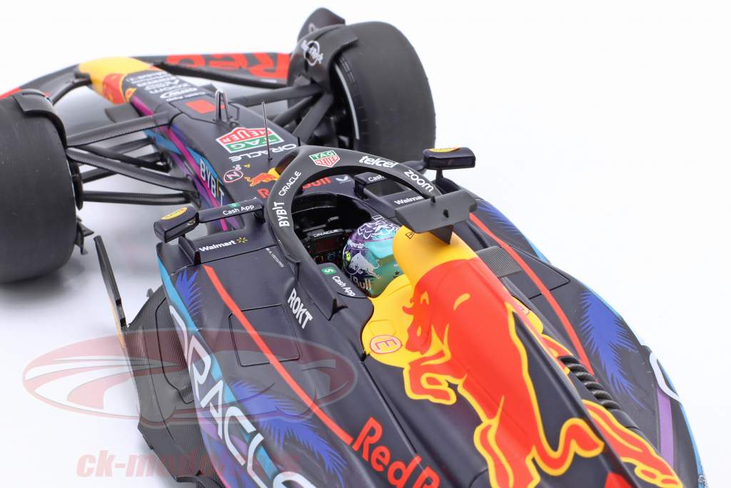 	M. Verstappen Red Bull RB19 #1 Sieger Miami GP Formel 1 Weltmeister 2023 1:18 Minichamps