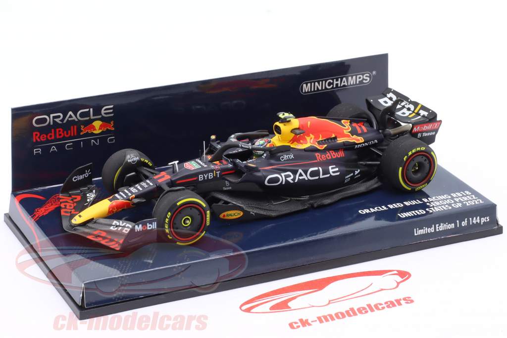 Sergio Perez Red Bull RB18 #11 第四名 美国 GP 公式 1 2022 1:43 Minichamps