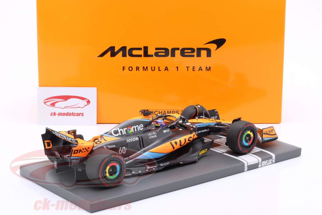 Oscar Piastri McLaren MCL60 #81 formel 1 2023 1:18 Minichamps