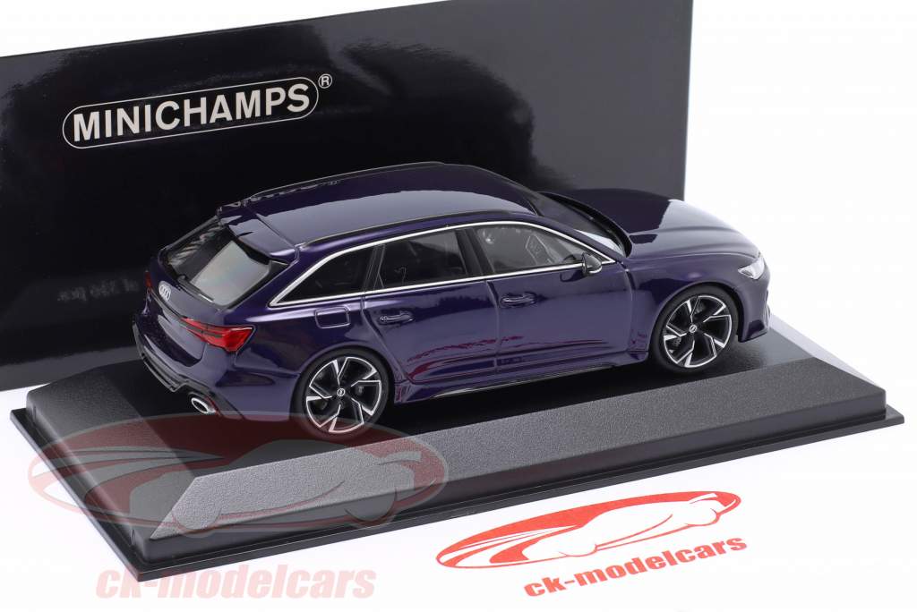 Audi RS 6 Avant Anno di costruzione 2019 Viola metallico 1:43 Minichamps