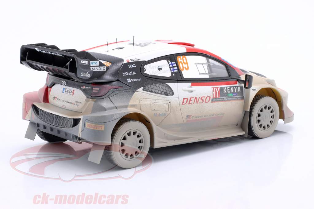 Toyota GR Yaris Rally1 Hybrid #69 2-й Safari Rallye 2023 Dirty Version 1:18 Ixo