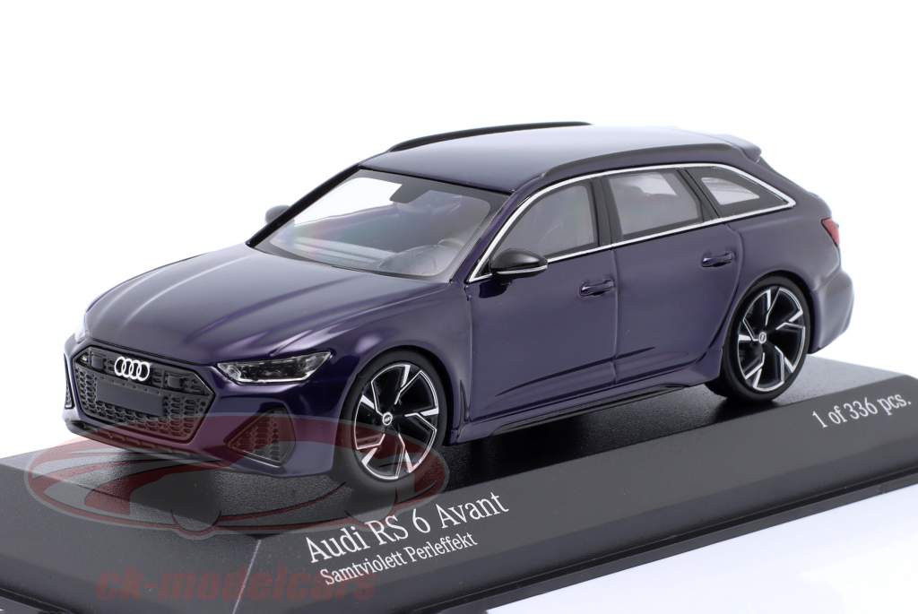 Audi RS 6 Avant Anno di costruzione 2019 Viola metallico 1:43 Minichamps