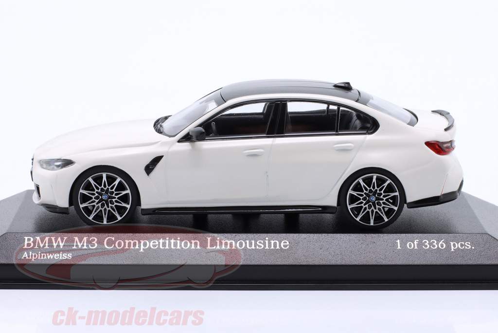BMW M3 Competition (G80) Année de construction 2020 blanc alpin 1:43 Minichamps