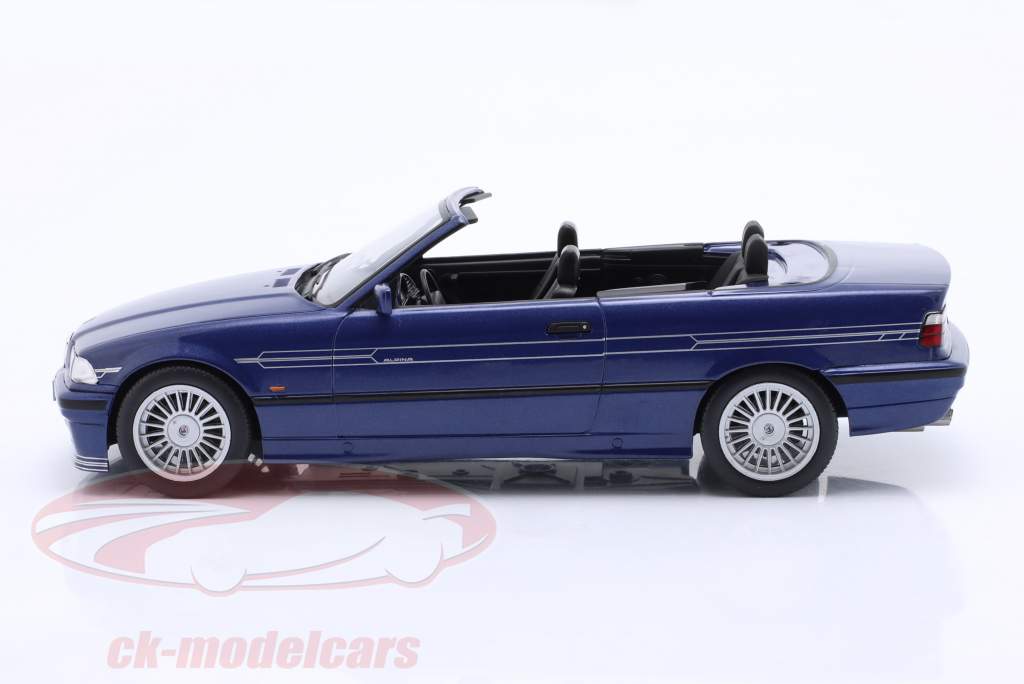 BMW Alpina B3 3.2 Cabriolet Byggeår 1996 blå metallisk 1:18 Model Car Group