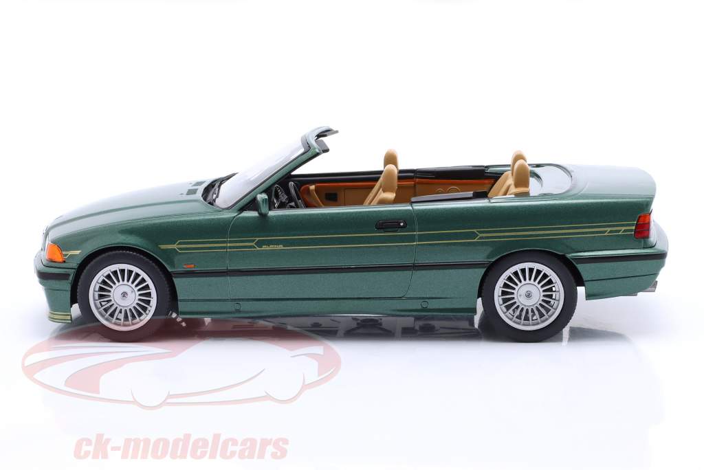BMW Alpina B3 3.2 Cabriolet Année de construction 1996 vert métallique 1:18 Model Car Group