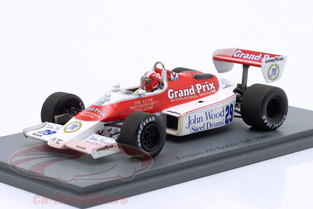 Marc Surer Arrows A6 #29 Britânico GP Fórmula 1 1983 1:43 Spark