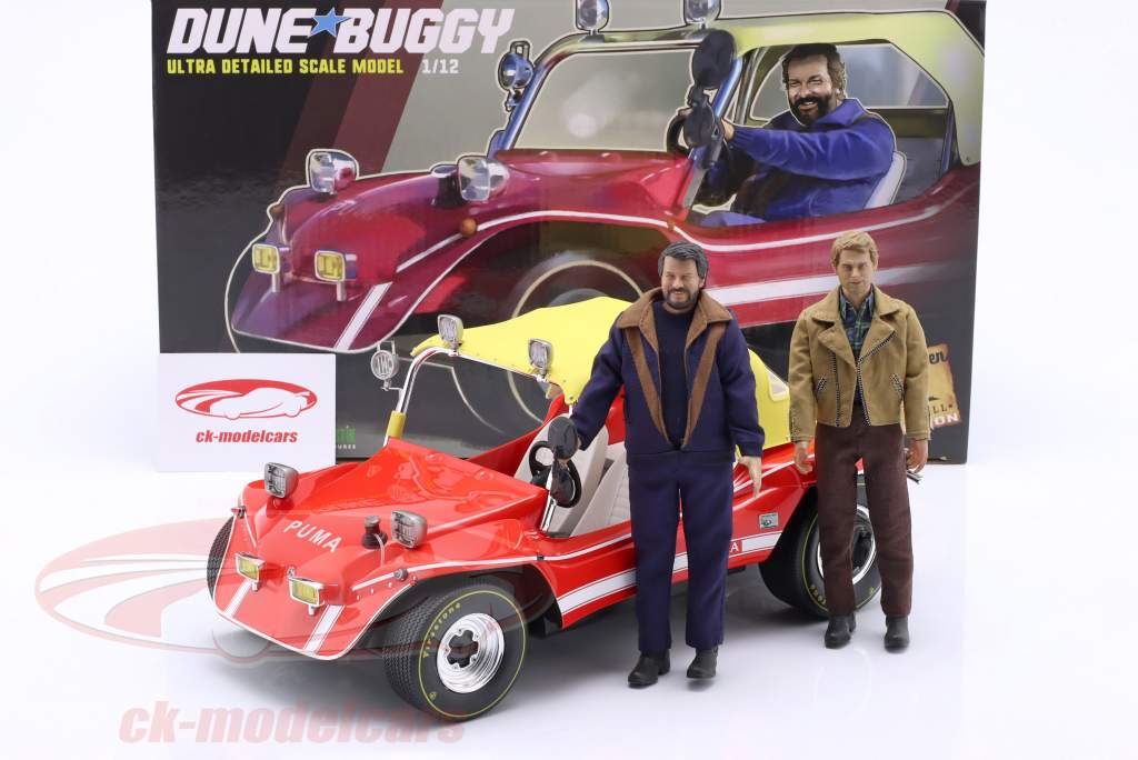 Puma Dune Buggy 1972 mit Figuren Bud Spencer & Terence Hill 1:12 Infinite Statue