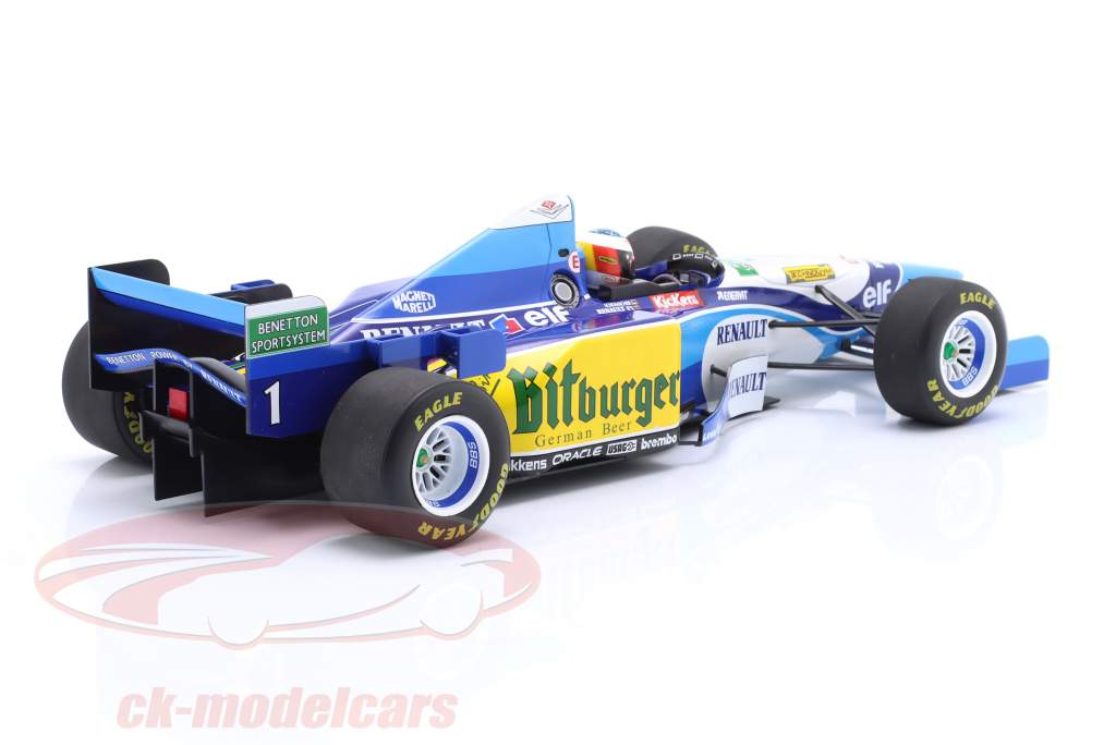 M. Schumacher Benetton B195 #1 vinder Stillehavet GP formel 1 Verdensmester 1995 1:18 Minichamps