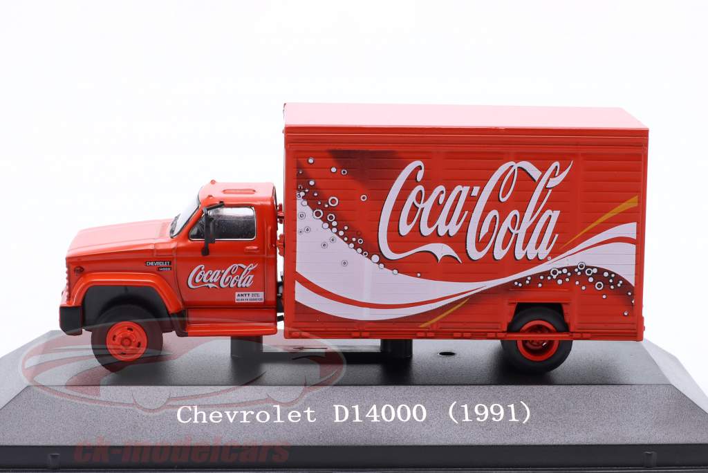 Chevrolet D14000 Coca-Cola camion per le consegne Anno di costruzione 1991 rosso 1:72 Edicola